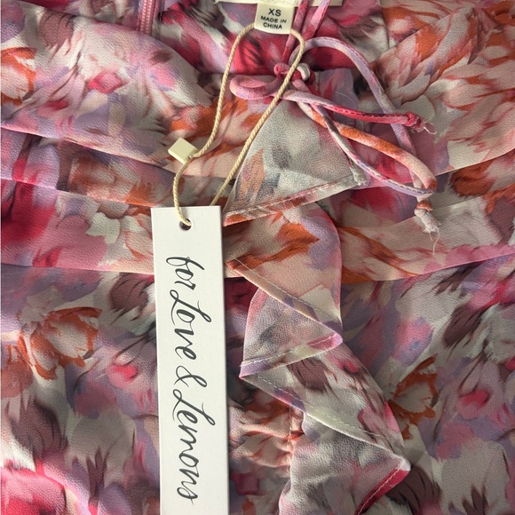 For Love and Lemons Floral Ruffle Skirt - Picture 4 of 4